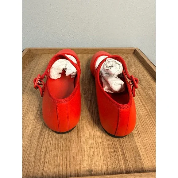 Everlane The Day Buckle Mary Jane Classic Red Nappa Leather 8.5 - Picture 6 of 11